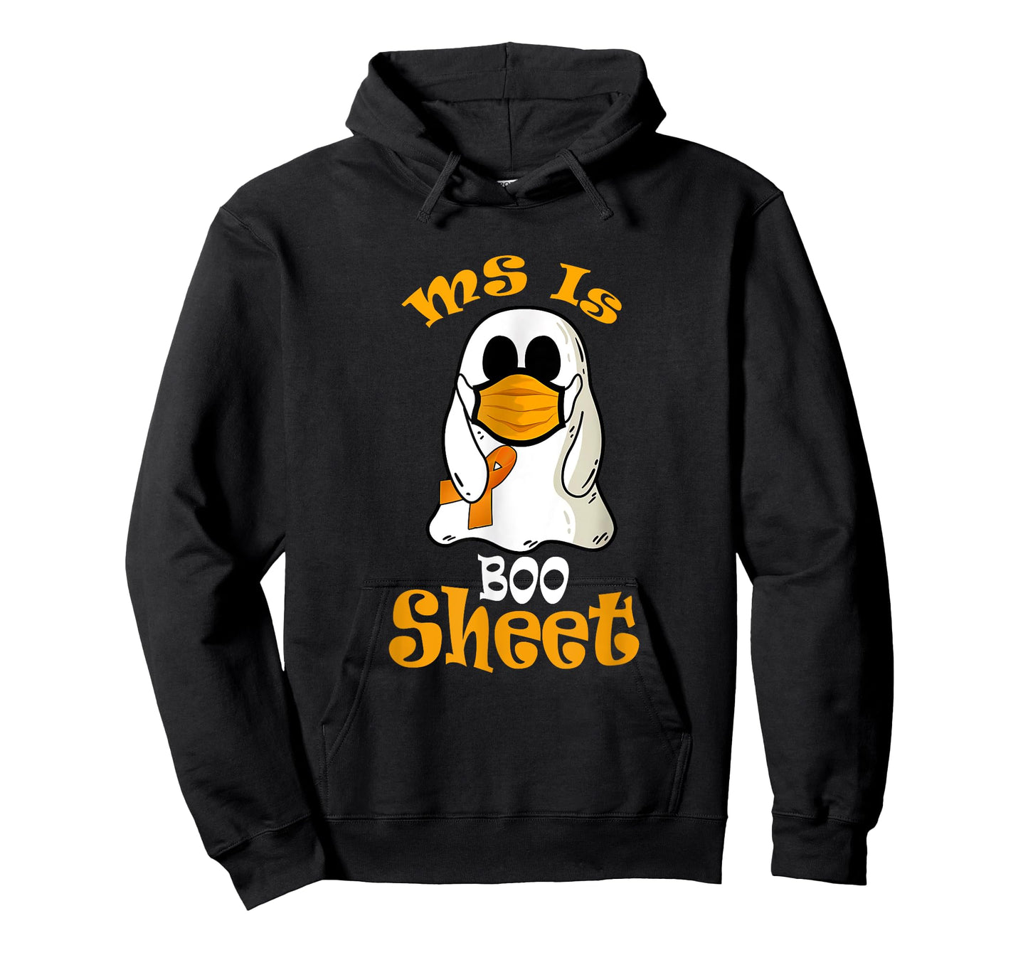 MS Is Boo Sheet Ghost In Mask Multiple Sclerosis Awareness T-Shirt
