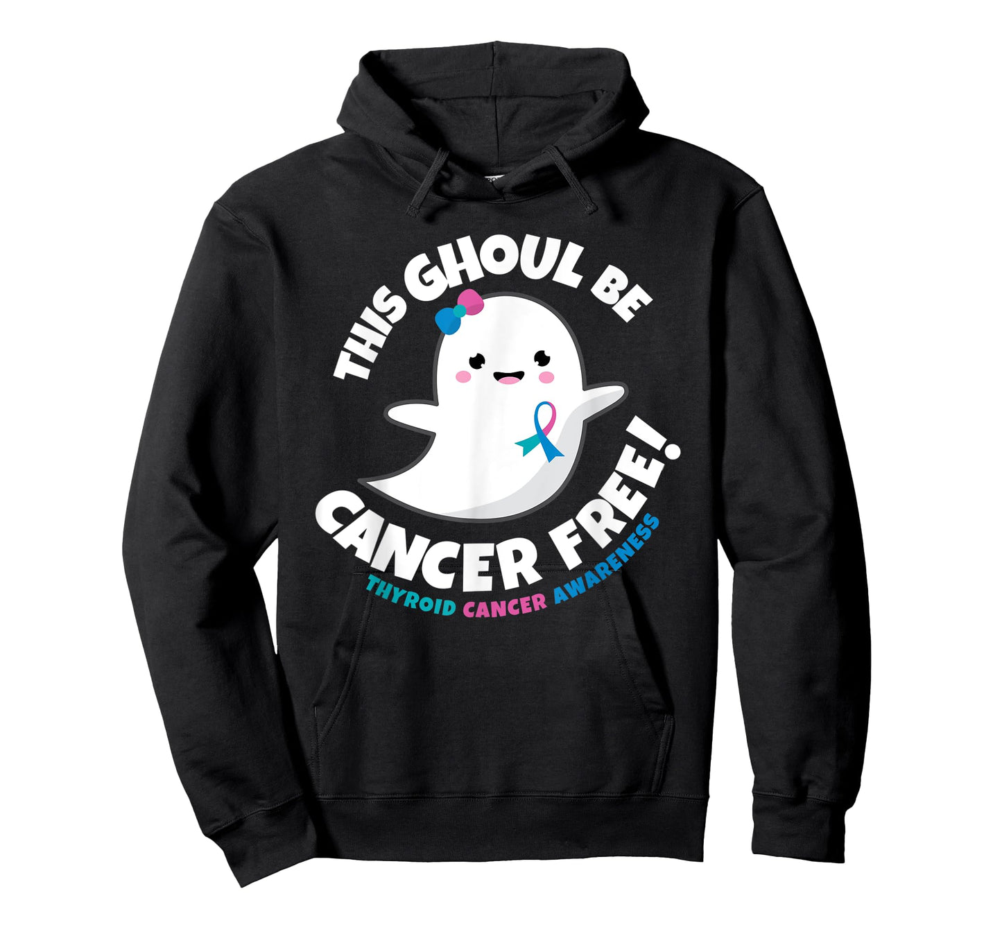 Thyroid Cancer Free Survivor Halloween Cute Ghost Girl Gift T-Shirt