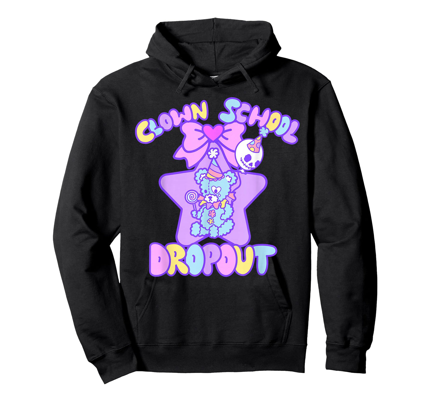 Kawaii Kreeps Pastel Goth Clowncore Teddy Bear Clown Weirdcore Kidcore T-Shirt