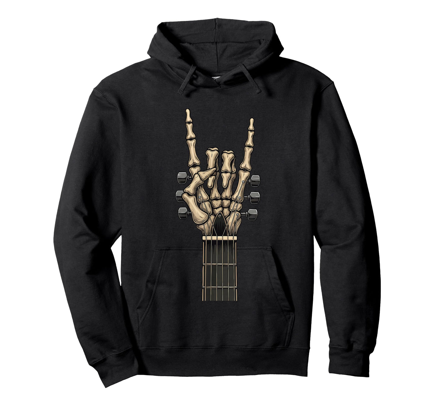 Rock On Skeleton Hand - Halloween Guitarist Guitar Player T-Shirt