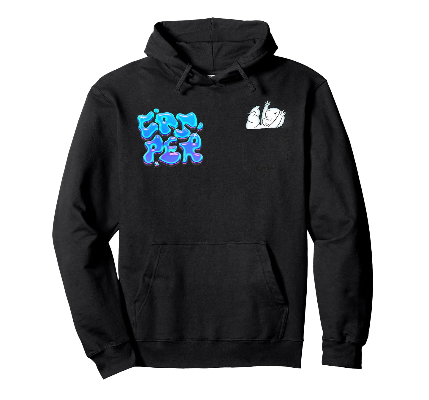Casper The Friendly Ghost Graffiti Falling Pocket Hit T-Shirt