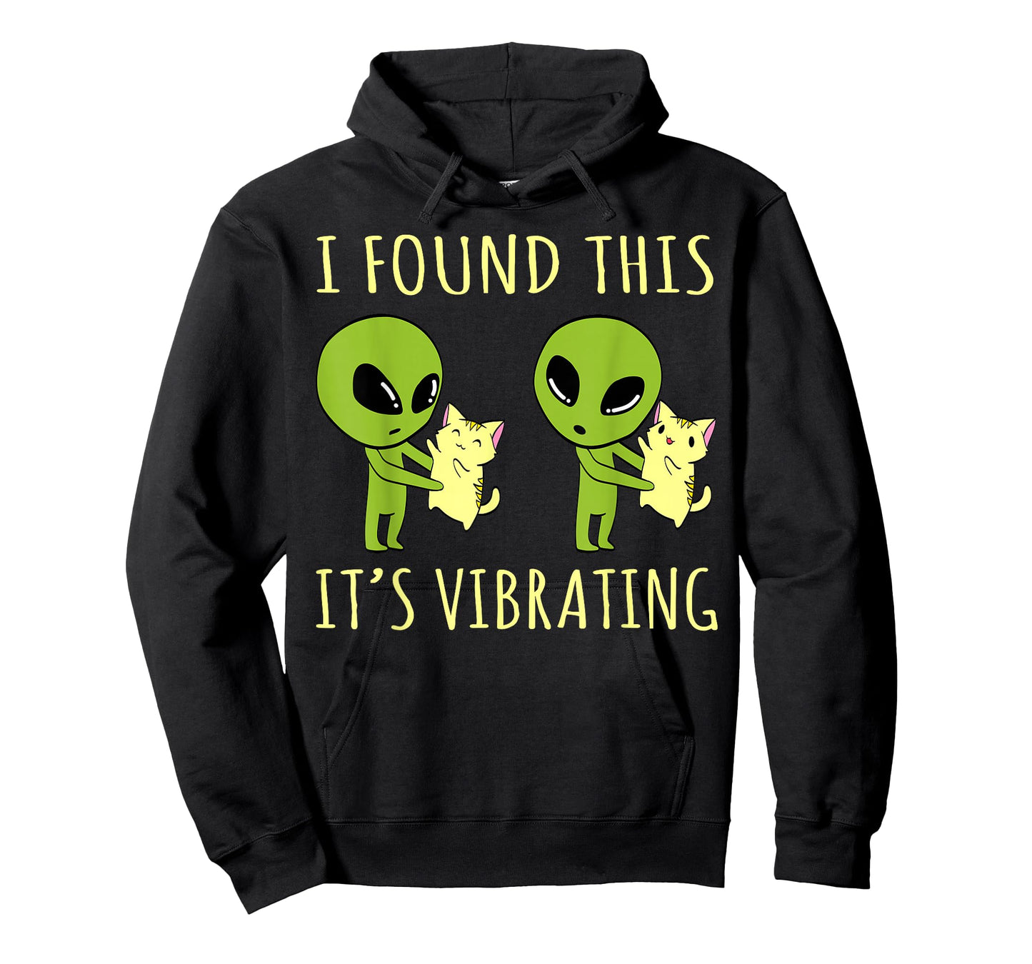 I Found This Its Vibrating Funny Alien cat T-Shirt