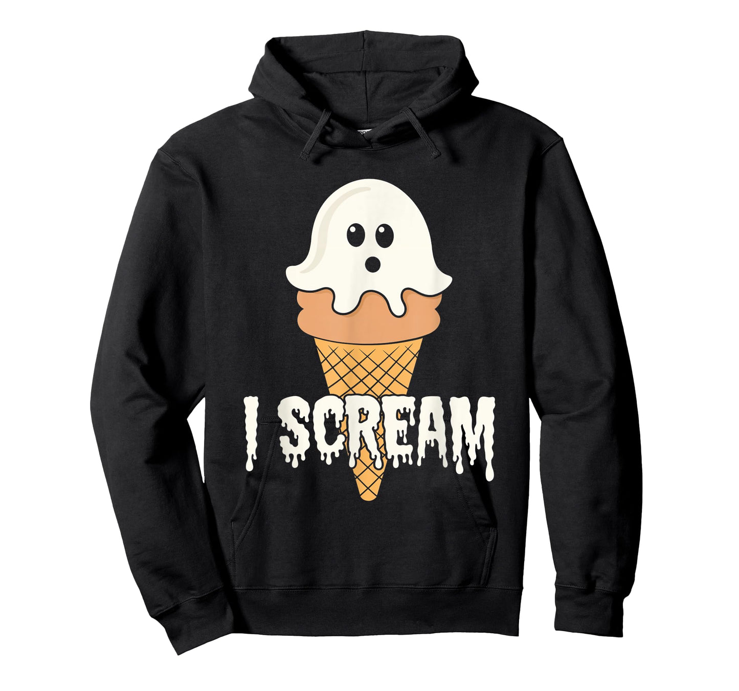 I Scream Ice Cream Ghost Halloween Costume Treats T-Shirt