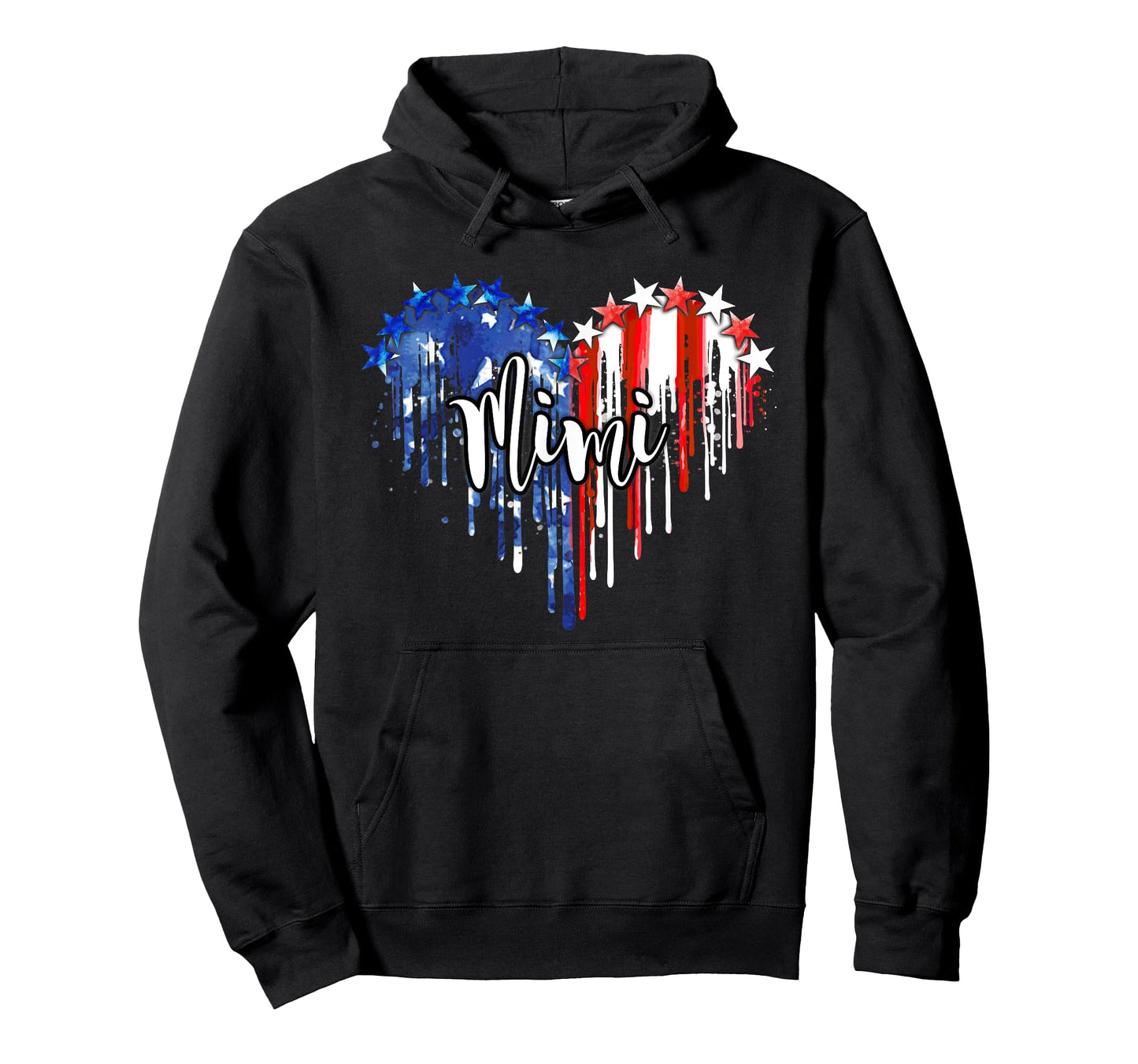 American Mimi Dripping USA Flag Patriotic American Mimi T-Shirt for Women Men
