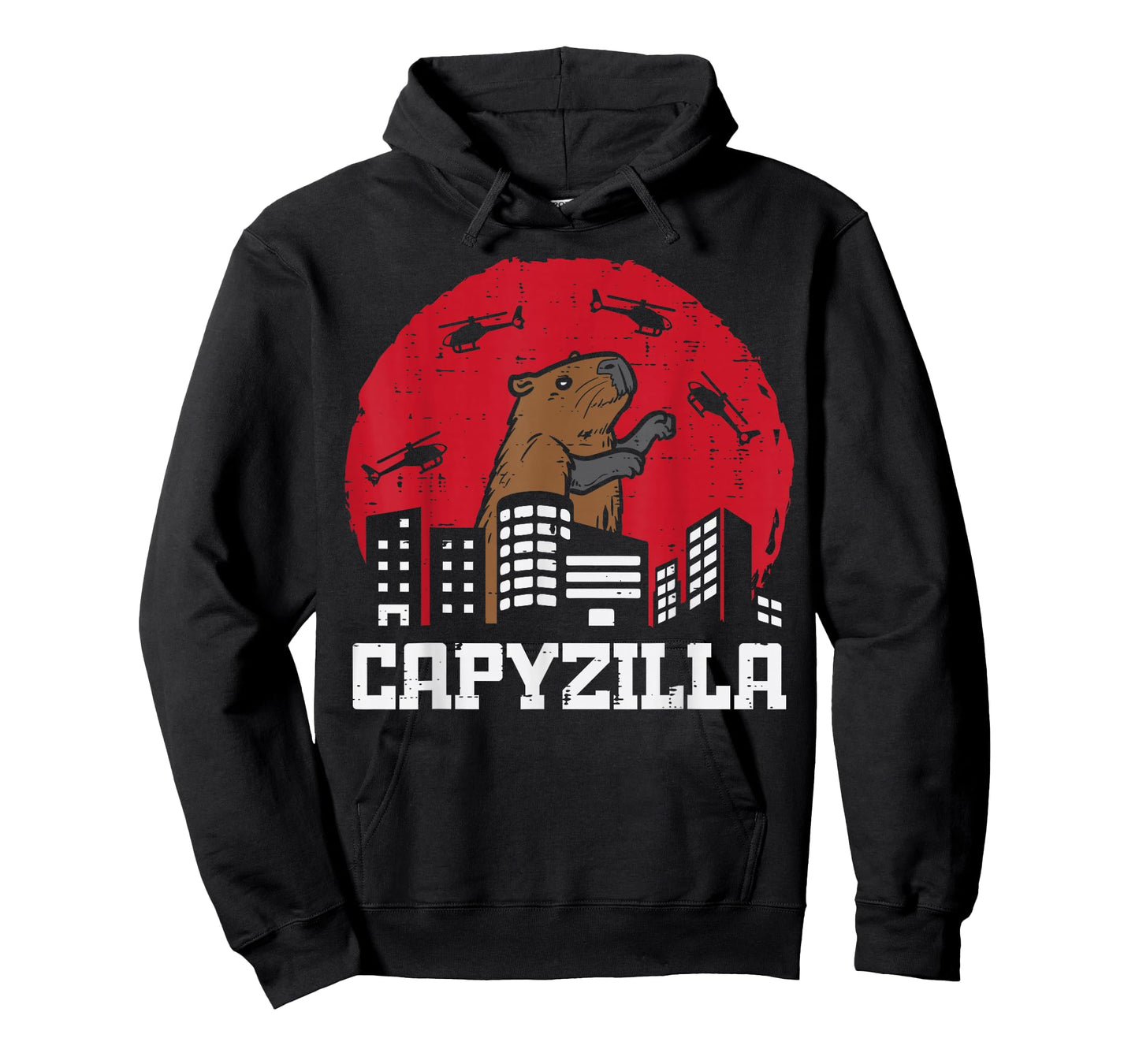 Capybara Monster Capyzilla Funny Capy Rodent Men Women Kids T-Shirt