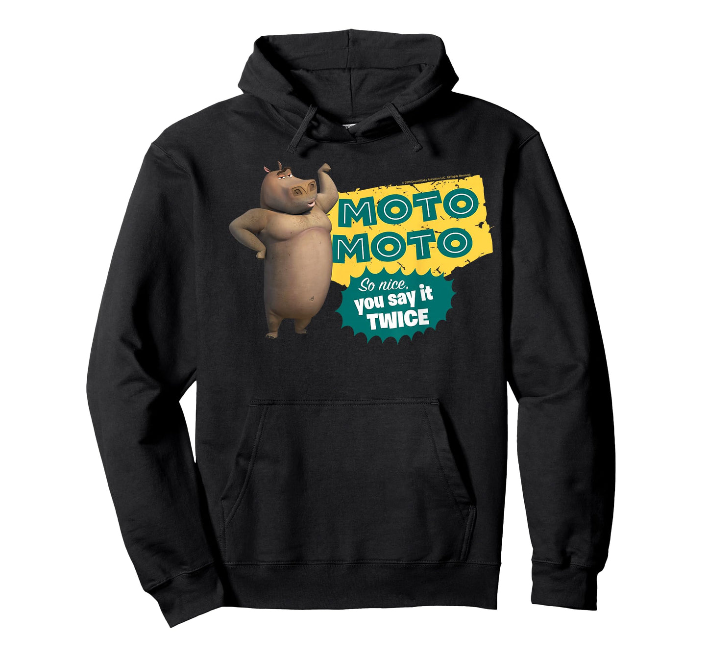 Madagascar Moto Moto Say It Twice Text Poster T-Shirt