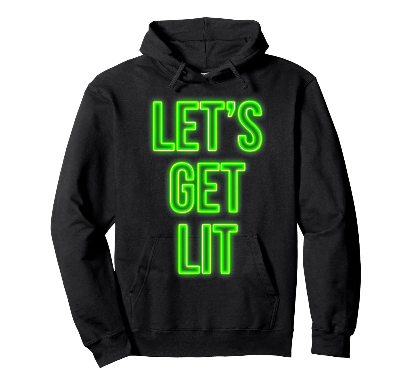 Get Lit Christmas T-Shirt Neon Vintage Retro Outfit T-Shirt