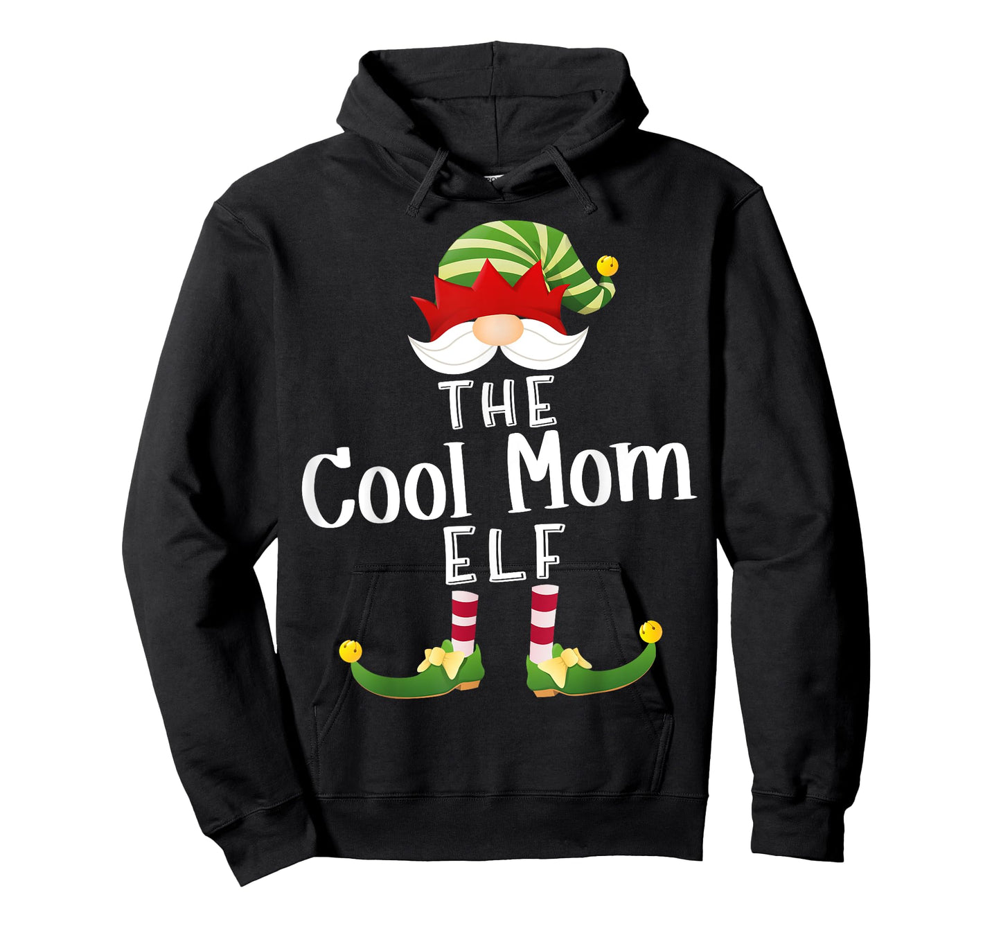 Cool Mom Elf Group Christmas Funny Pajama Party T-Shirt