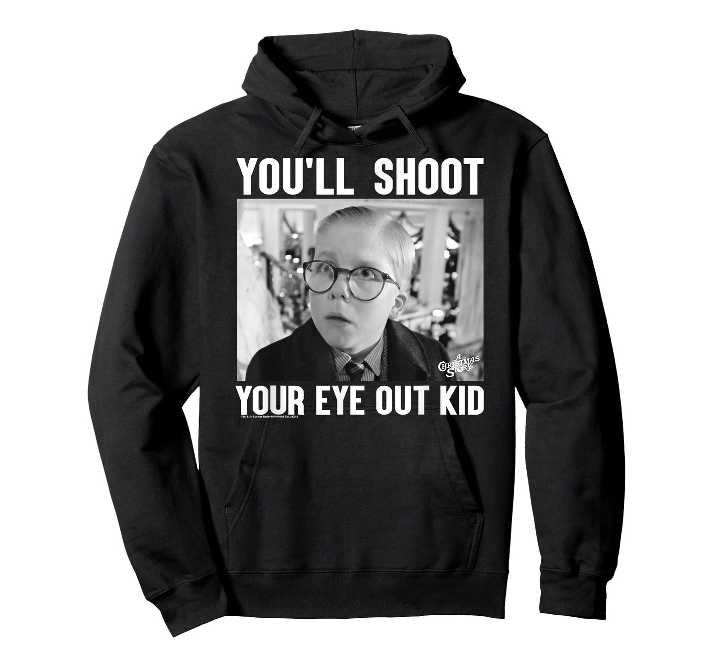 A Christmas Story Sad Ralphie Black and White Photo Holiday T-Shirt