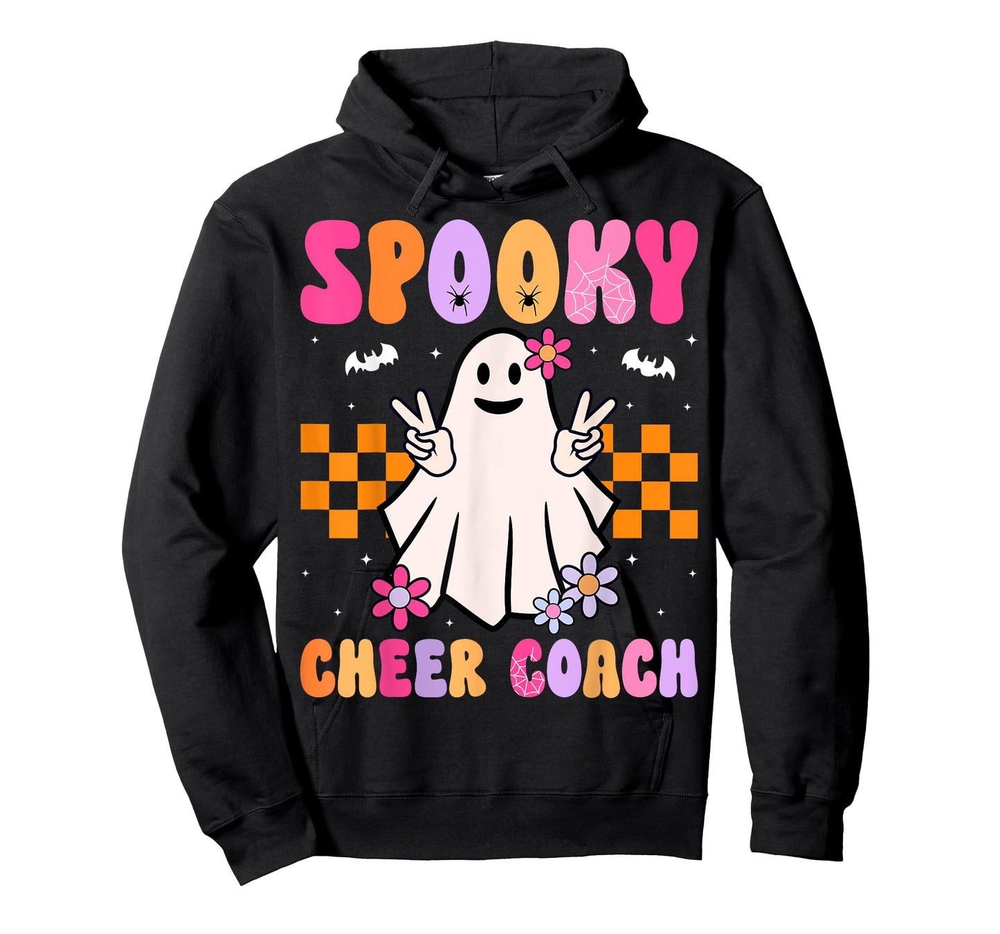 Spooky Cheer Coach - Cheerleader Coach Halloween Ghost T-Shirt