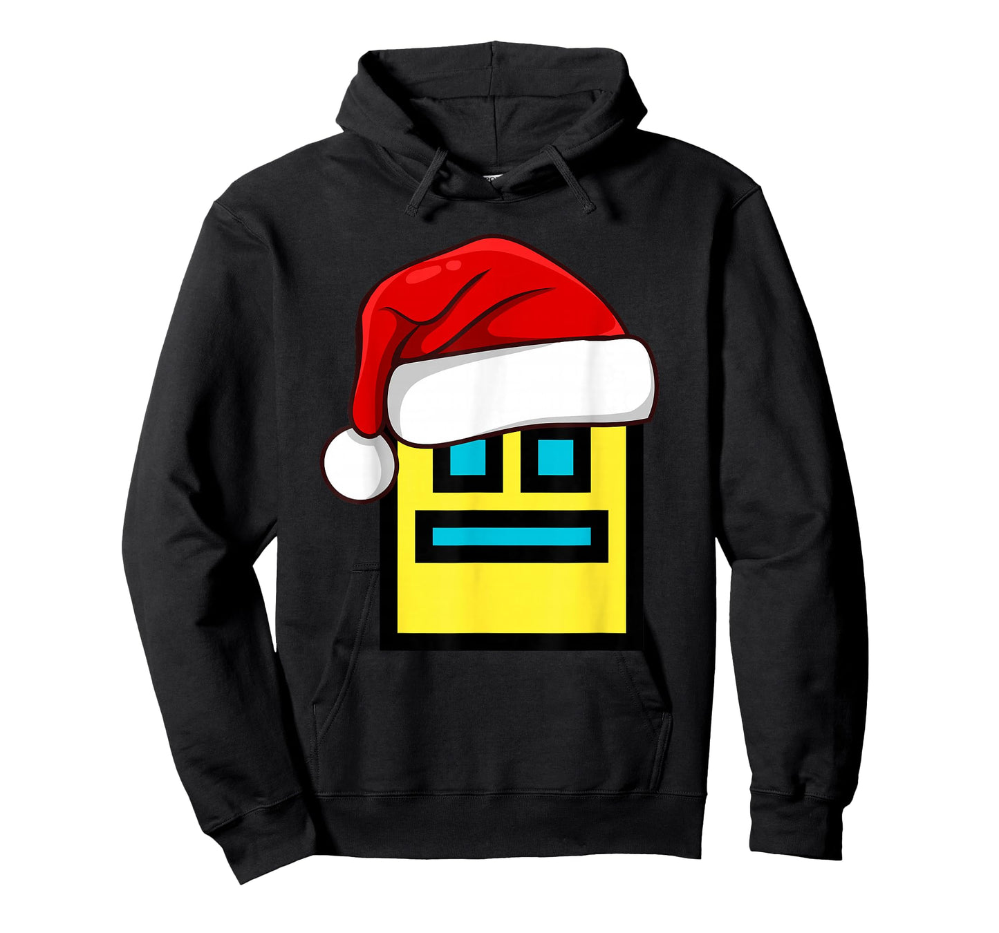 Dash Geometry Repeat Christmas Santa Hat Game Video Gamer T-Shirt