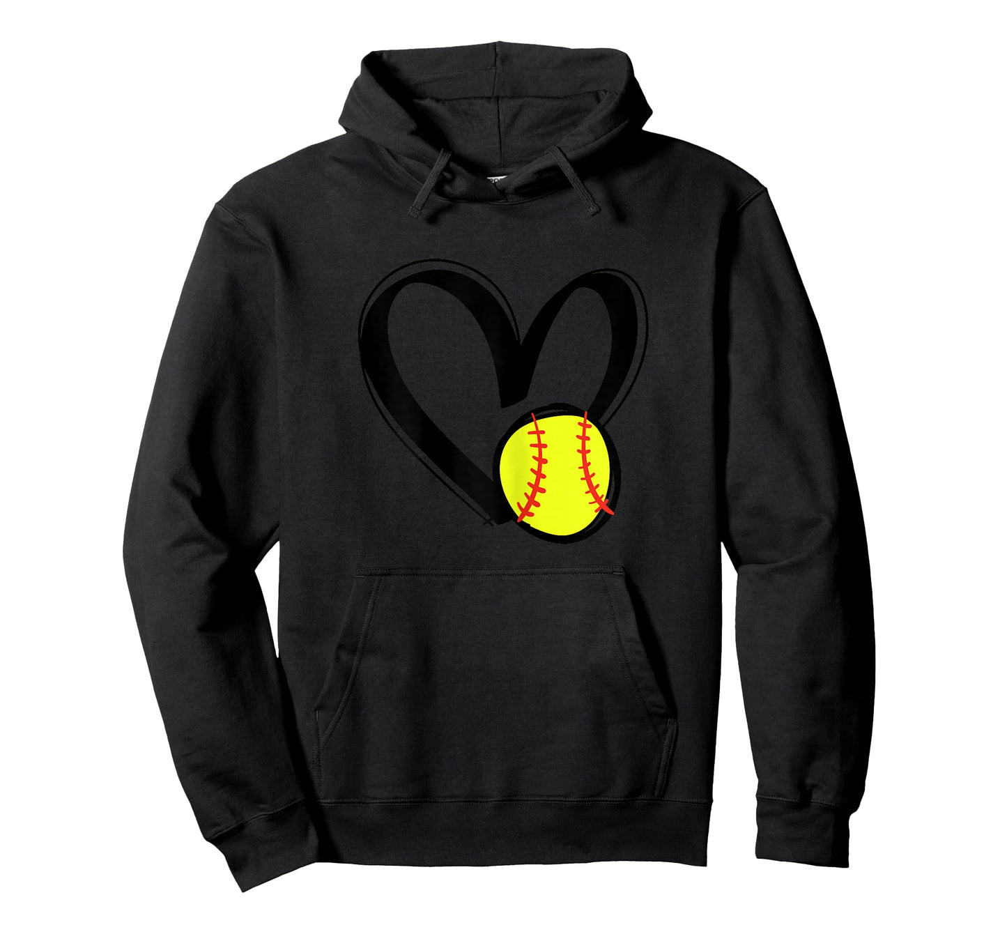 Love Softball Heart T-Shirt