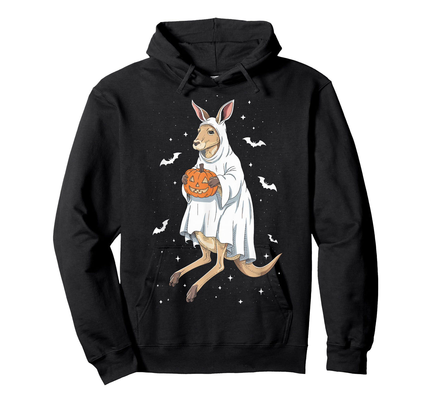Funny Ghost Kangaroo Lovers Spooky Halloween Costume T-Shirt