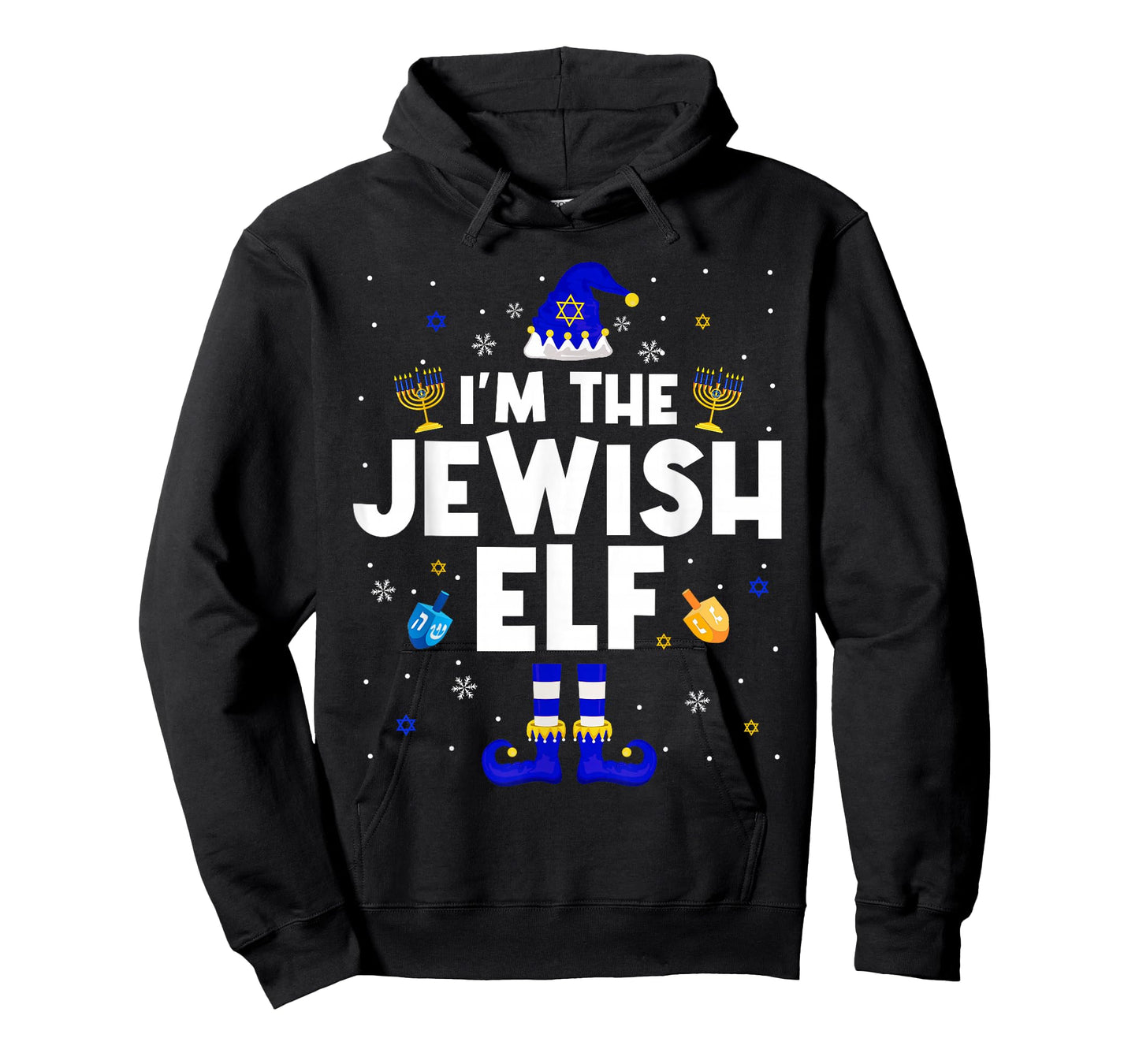 I'm The Jewish Elf Hanukkah Chanukah Christmas Family Group T-Shirt