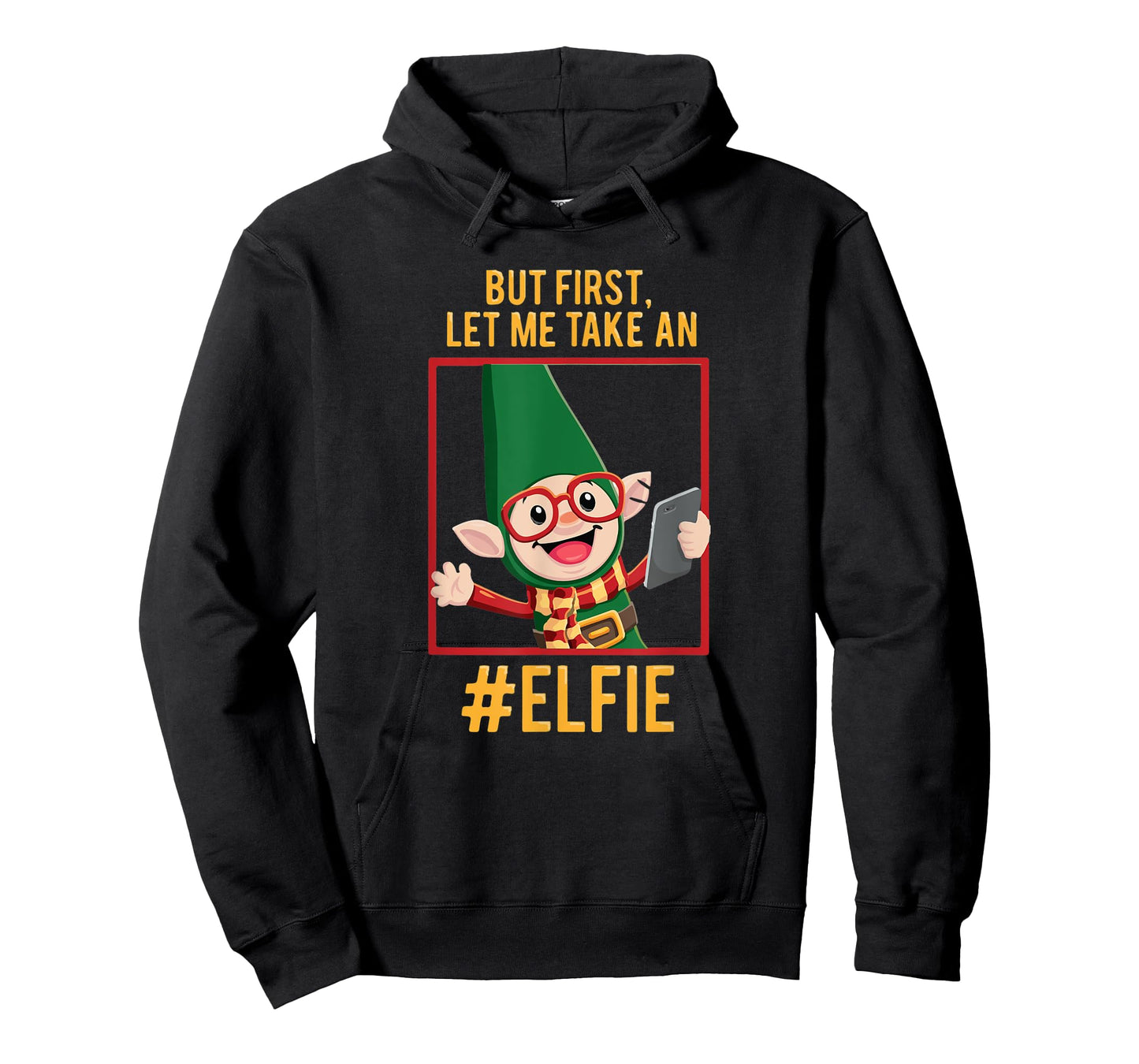 Funny Christmas Elf Let Me Take a Selfie 'Elfie' T-Shirt