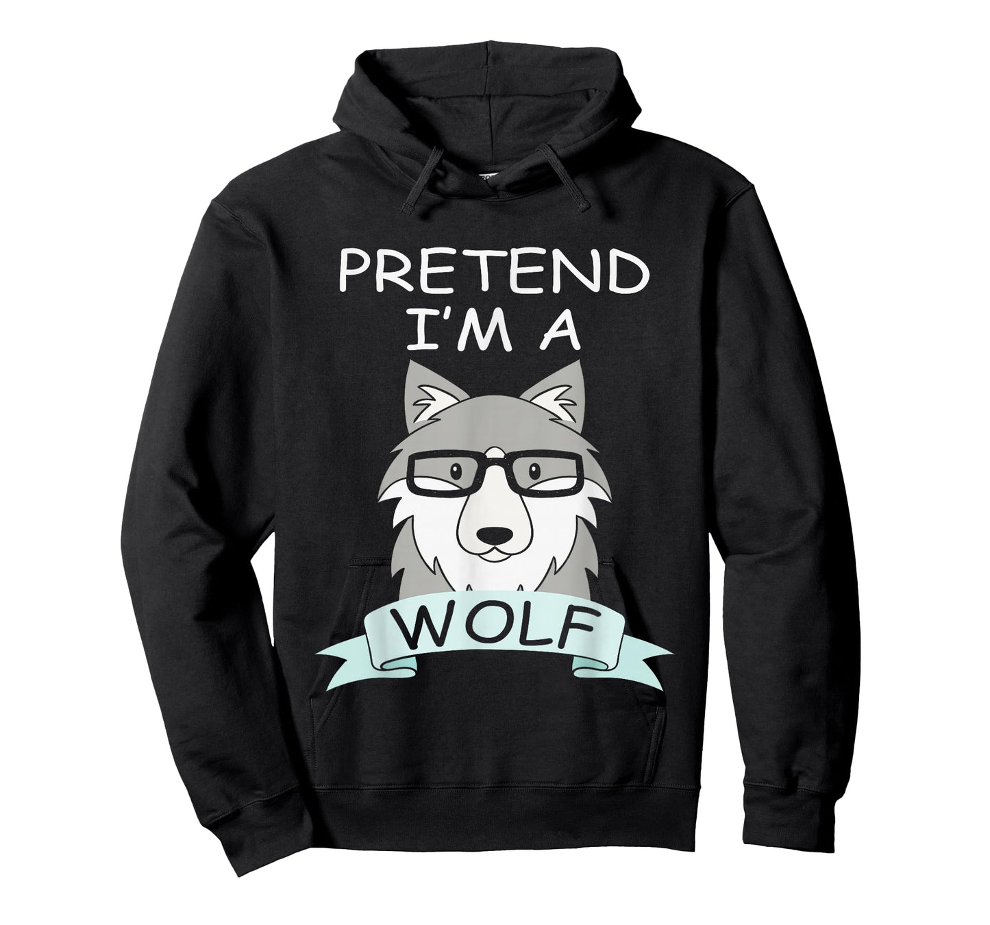 Pretend I'm A Wolf Costume Funny Halloween Party Kids T-Shirt