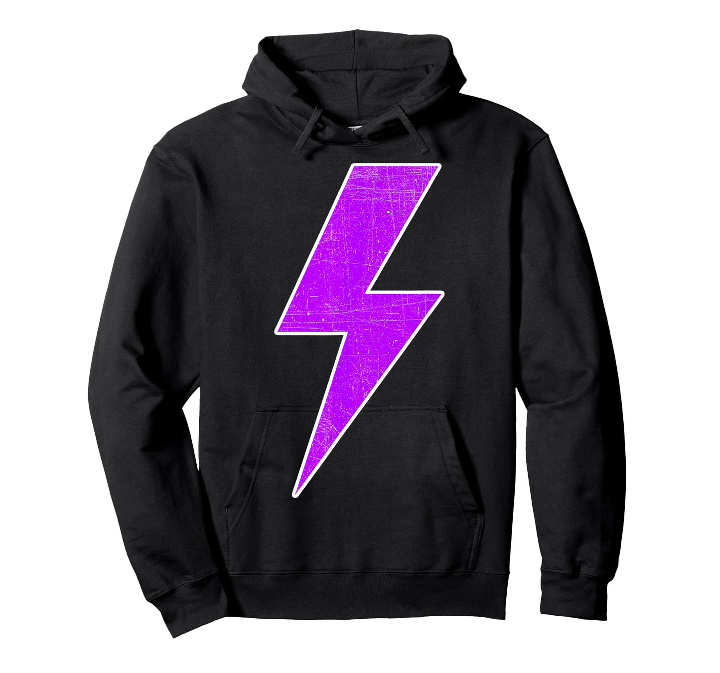 Bolt Lightning Purple White Design Team Sports T-Shirt