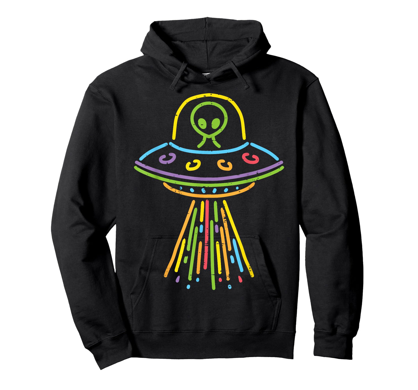 Colorful Alien Ufo Lines Cute Toddler Girls Boys Kids Women T-Shirt