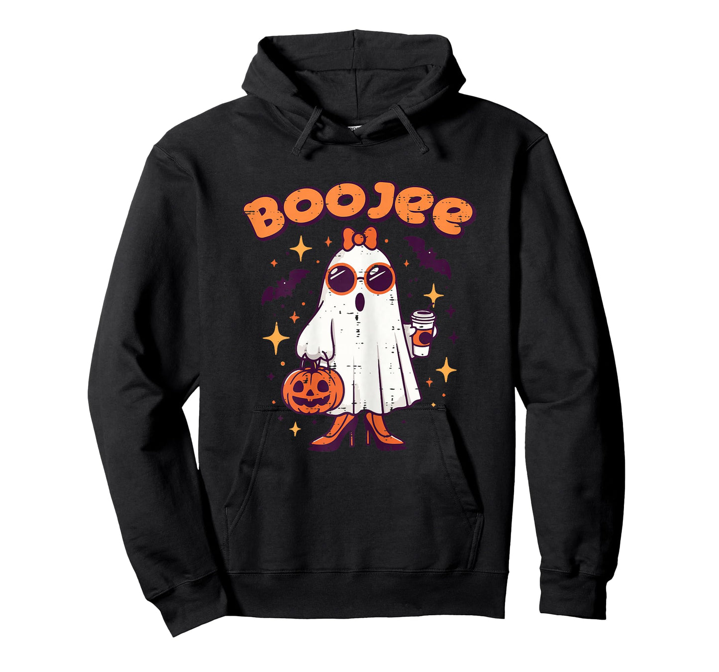 Halloween Ghost Coffee Boojee Bougie Costume Women Girls Kid T-Shirt