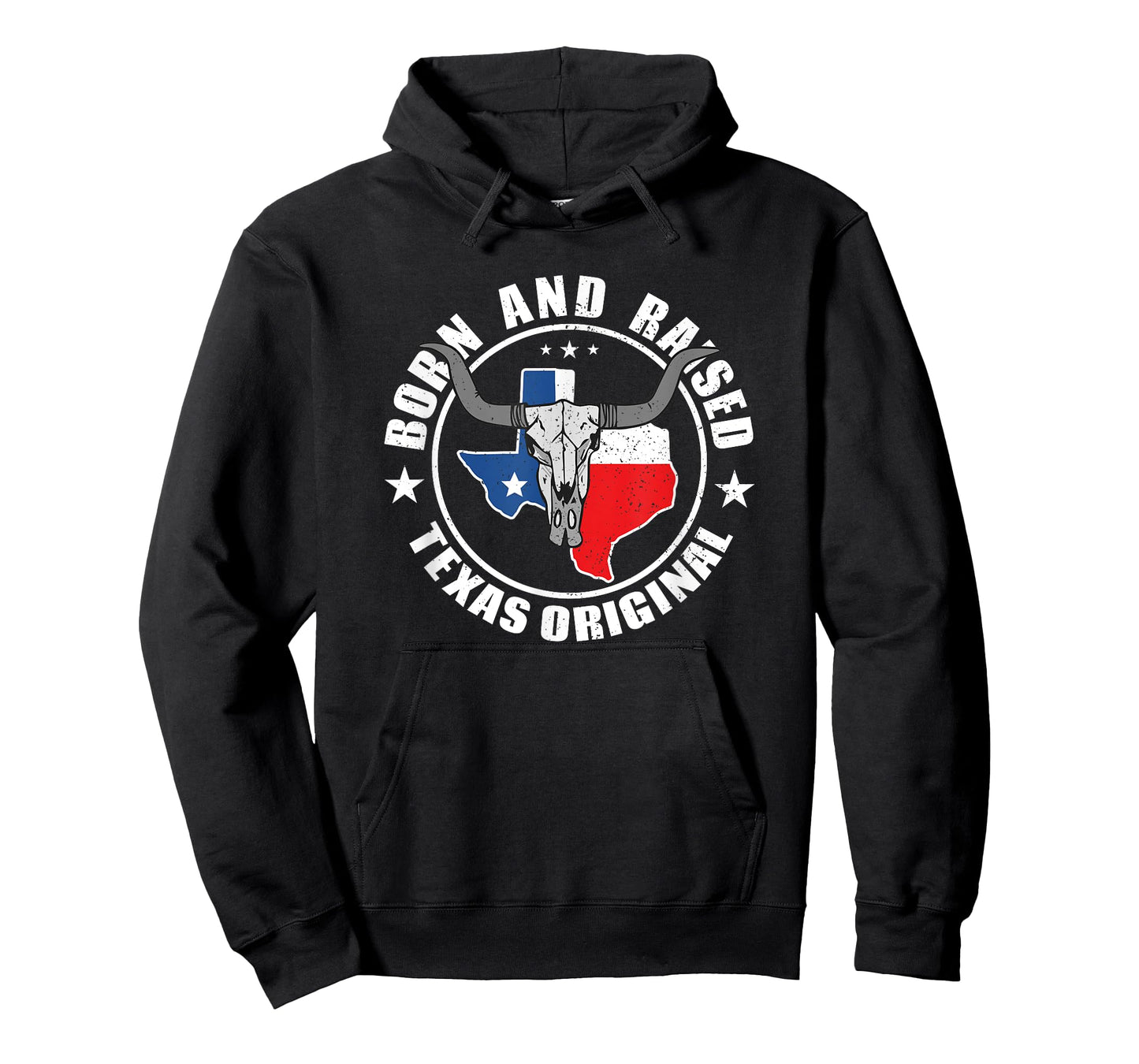 Born in Texas Longhorn Skull State of Texas Pride T-Shirt