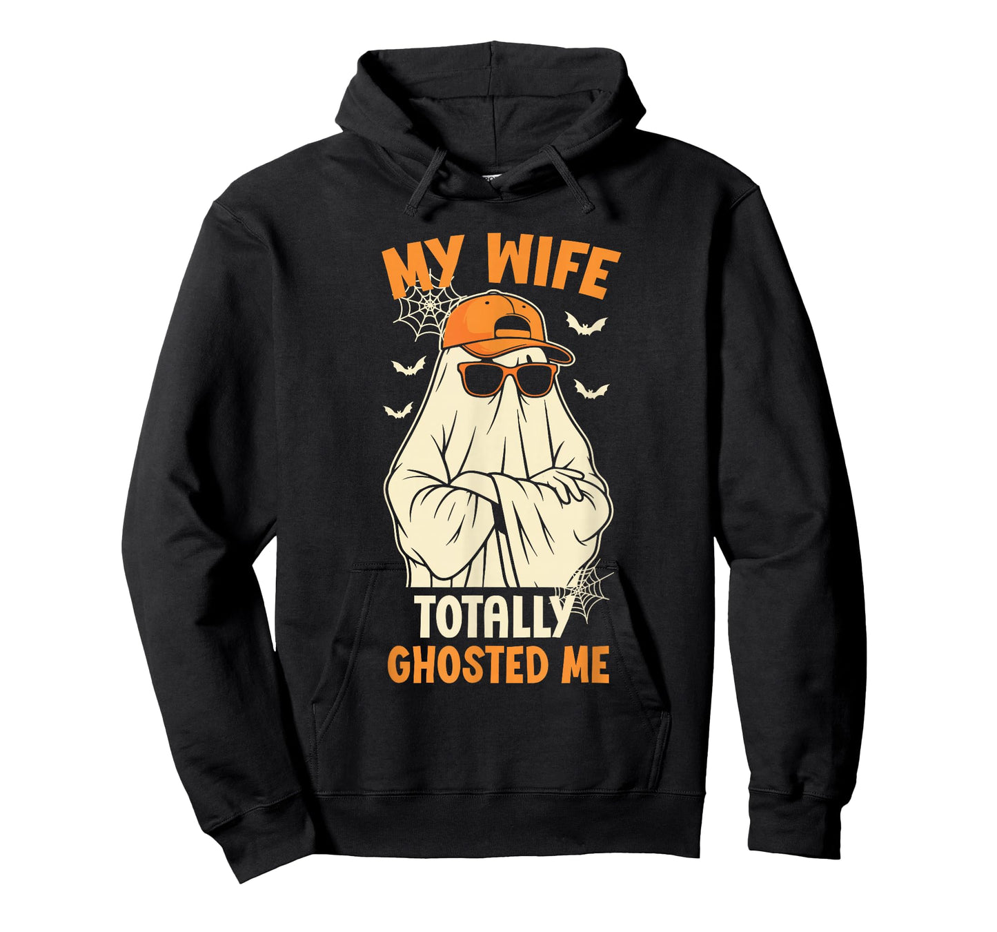 My Wife Totally Ghosted Me Funny Halloween Couple Ghost T-Shirt