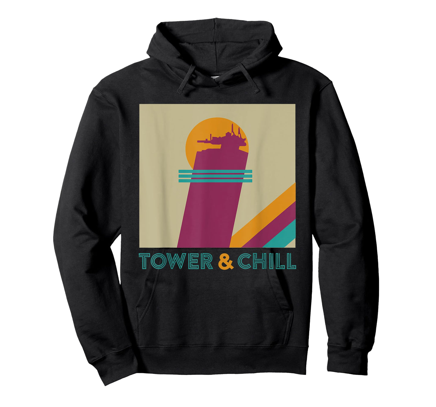Retro TOWER & CHILL - Gamer Titan Hunter Warlock T-Shirt