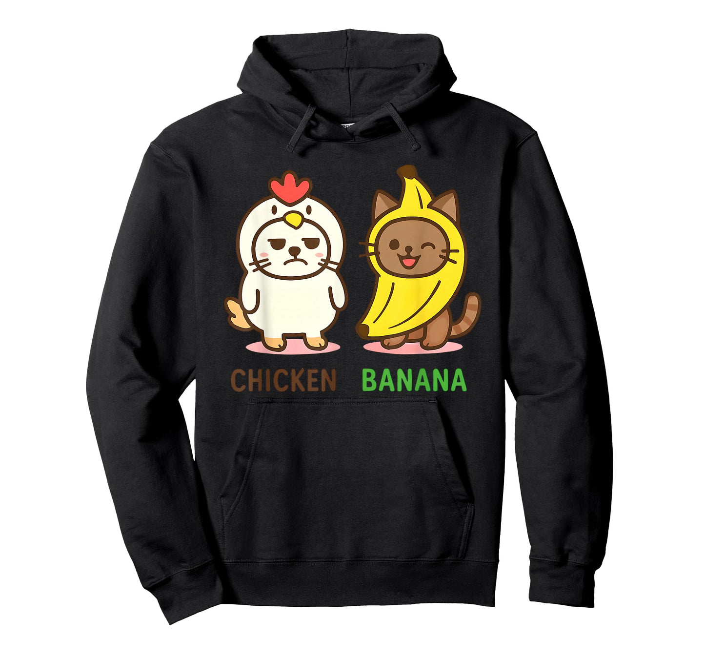Cute Animals in Chicken and Banana Costumes Kawaii T-Shirt