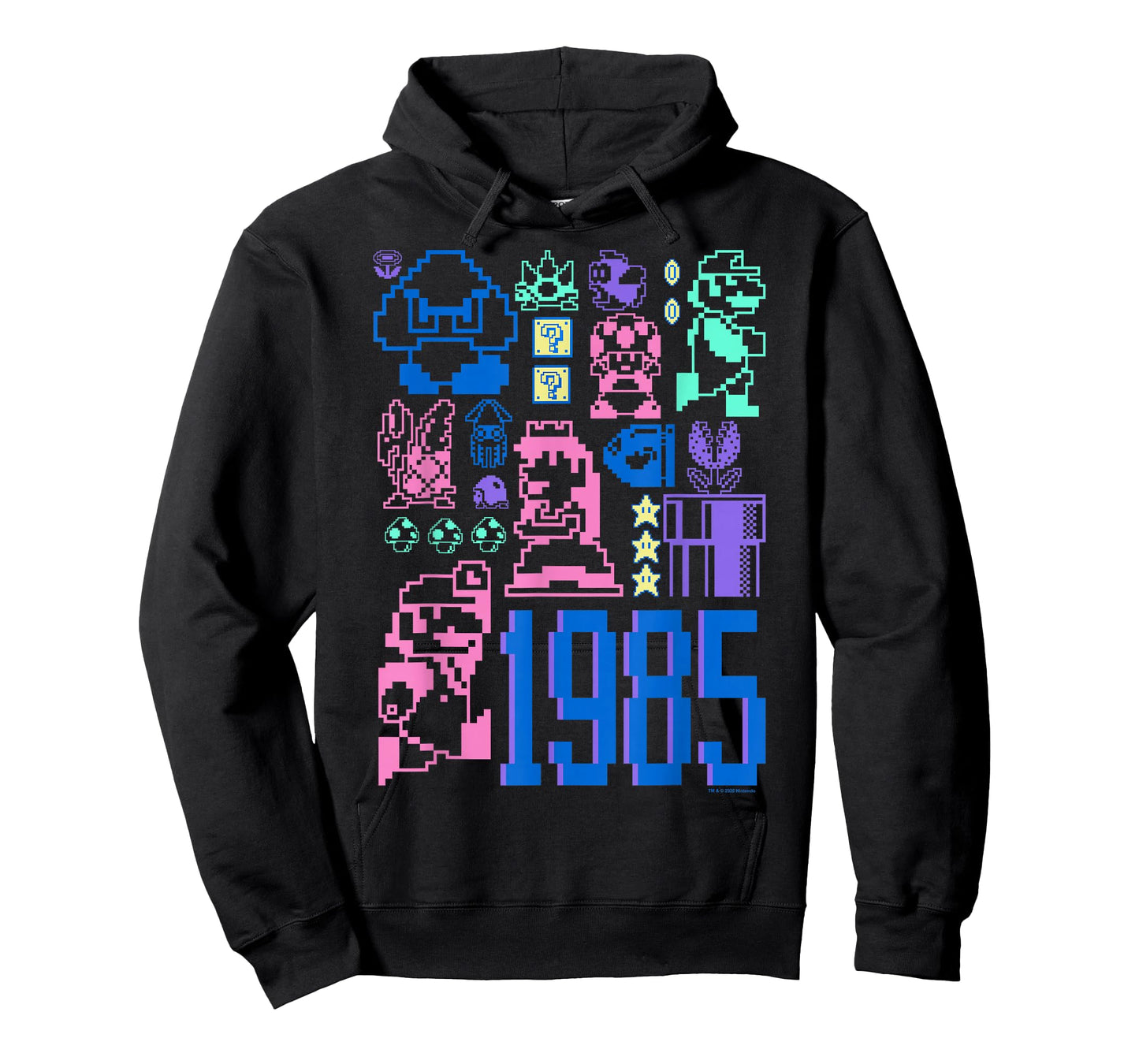 Super Mario Bros 35th Anniversary 1985 Nintendo Pixel Art T-Shirt