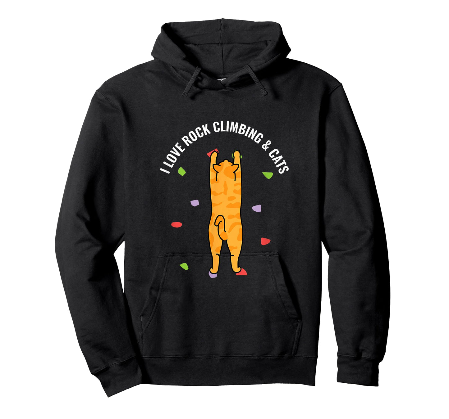 I Love Rock Climbing & Cats Cute Kitty Cat Feline Gift T-Shirt