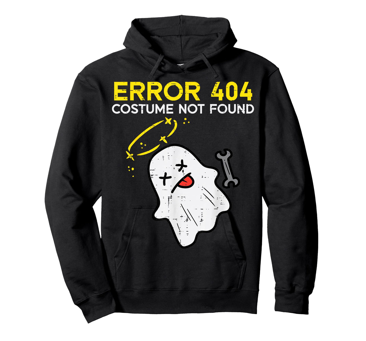 Error 404 Costume Not Found Ghost Funny Halloween Costume T-Shirt