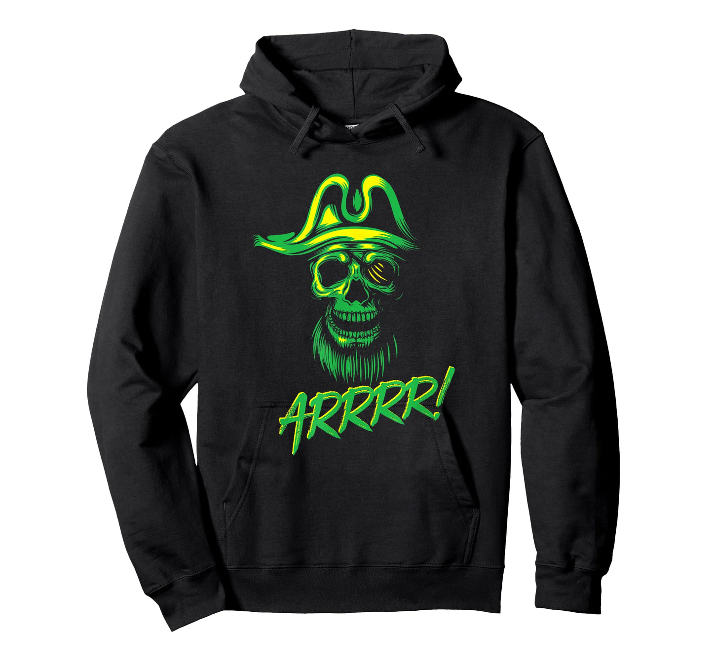 Arrrr! Talk like a Pirate Halloween Green Skull Captain T-Shirt