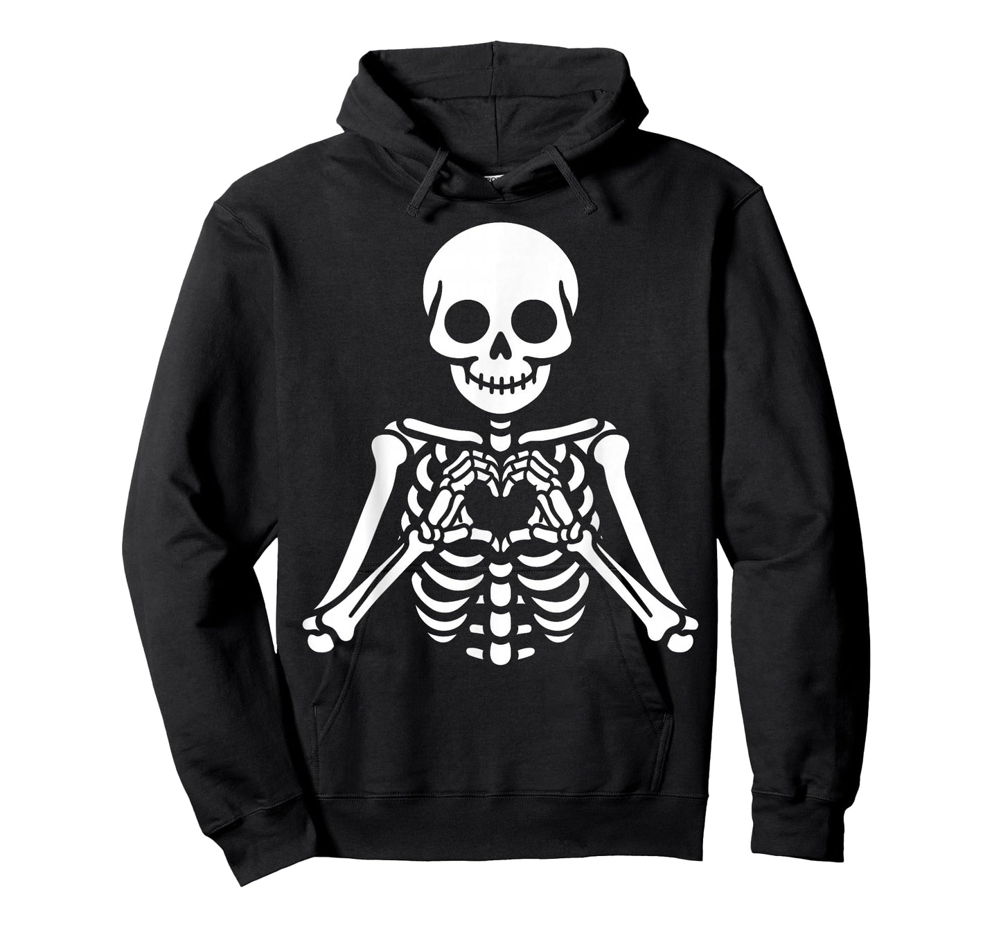 Skeleton Hands Heart Sign Retro Halloween Skeleton Hand Sign T-Shirt