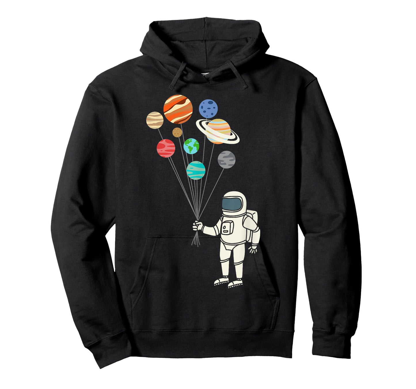 Astronaut Planets Balloons Funny Solar Space Birthday Party T-Shirt
