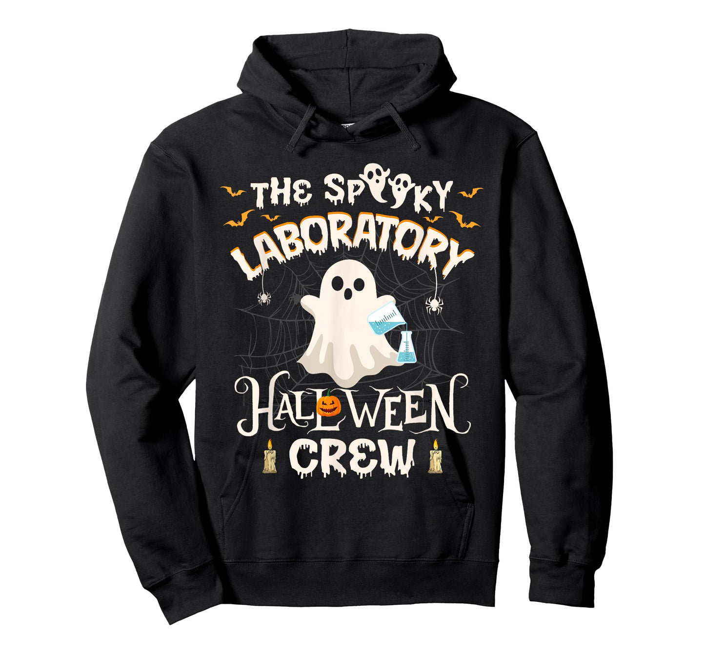Funny Ghost The Spooky Laboratory Halloween Crew Lab Tech T-Shirt