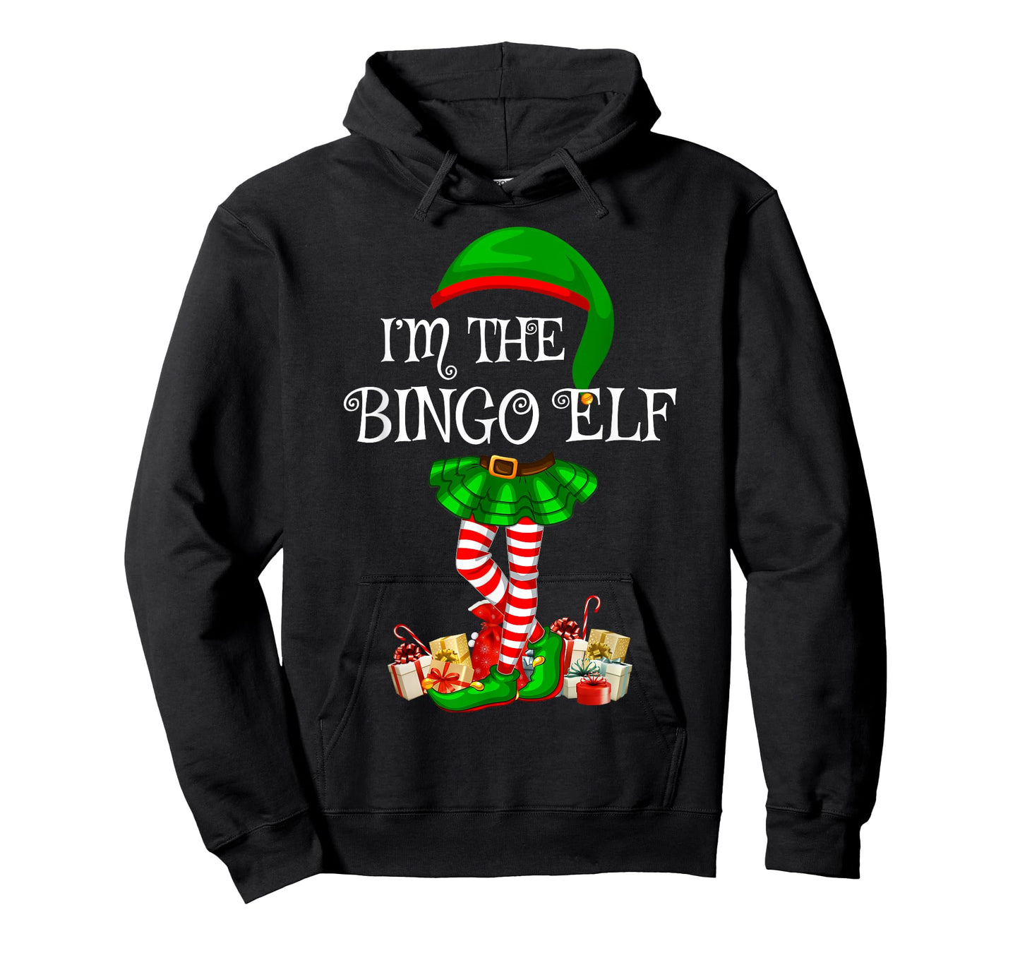 Matching Family Women Girls I'm The Bingo Elf Christmas T-Shirt