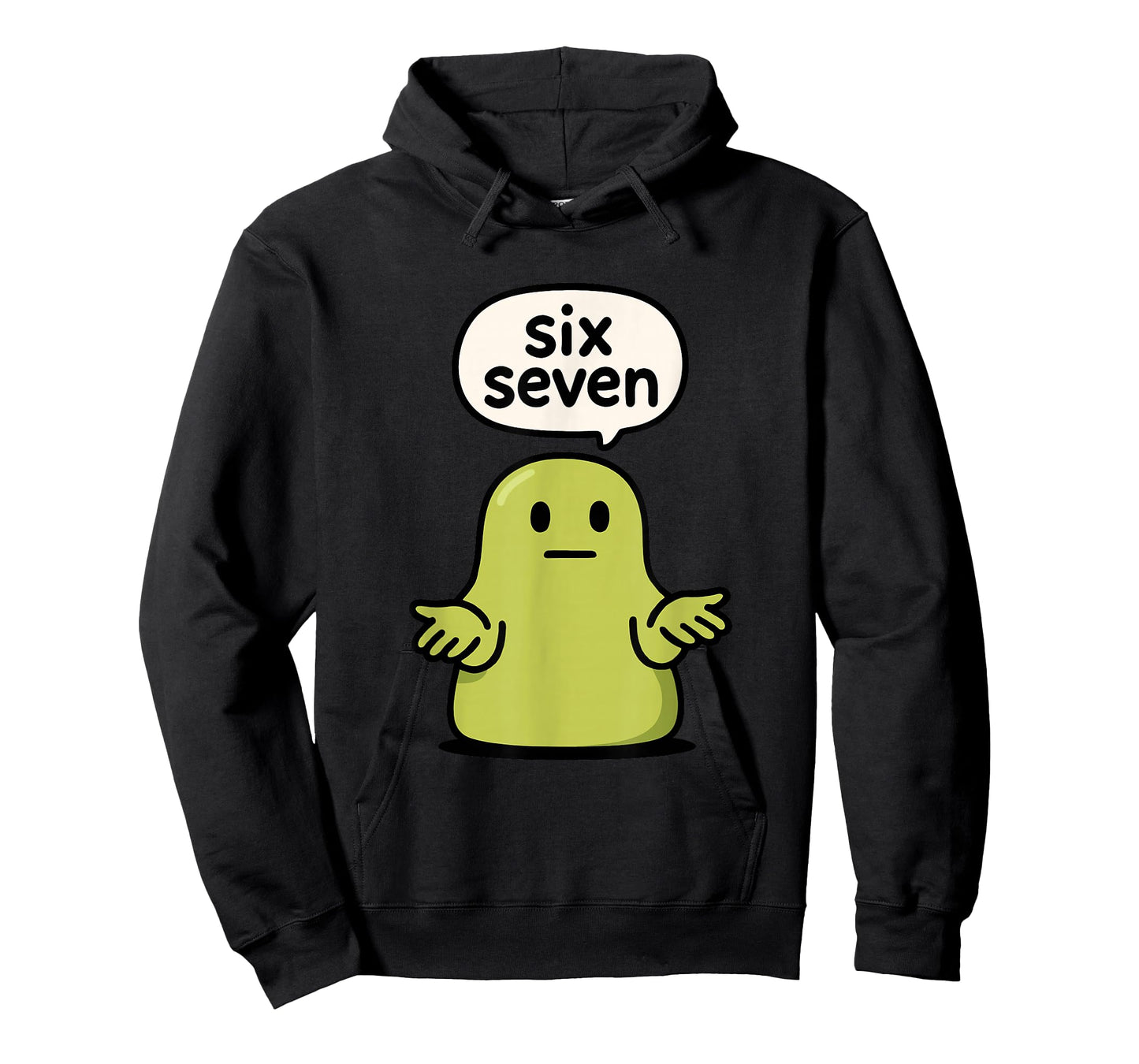 67 Six Seven 6-7 Green Blob Slime - Funny Kids Brainrot Meme T-Shirt