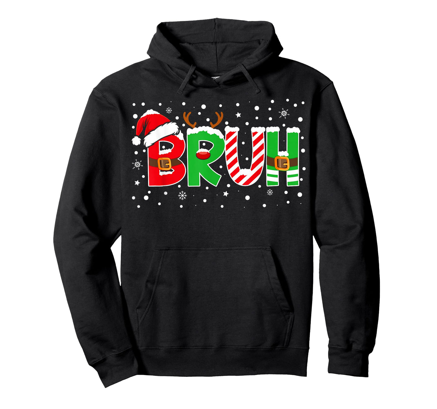 Bruh Funny Saying Bro Teens Boys Kids Christmas Pajamas Xmas T-Shirt