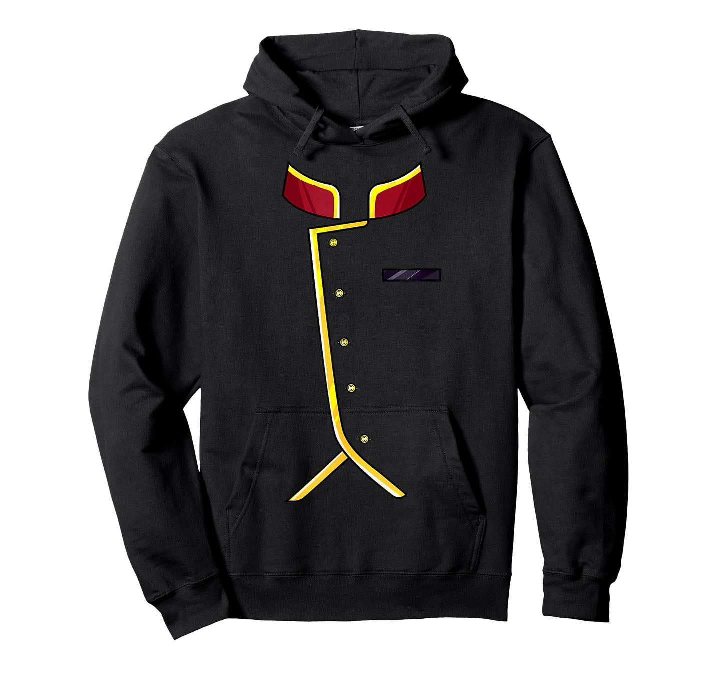 Funny Halloween Hotel Bellhop Easy Lazy Cosplay Red Costume T-Shirt