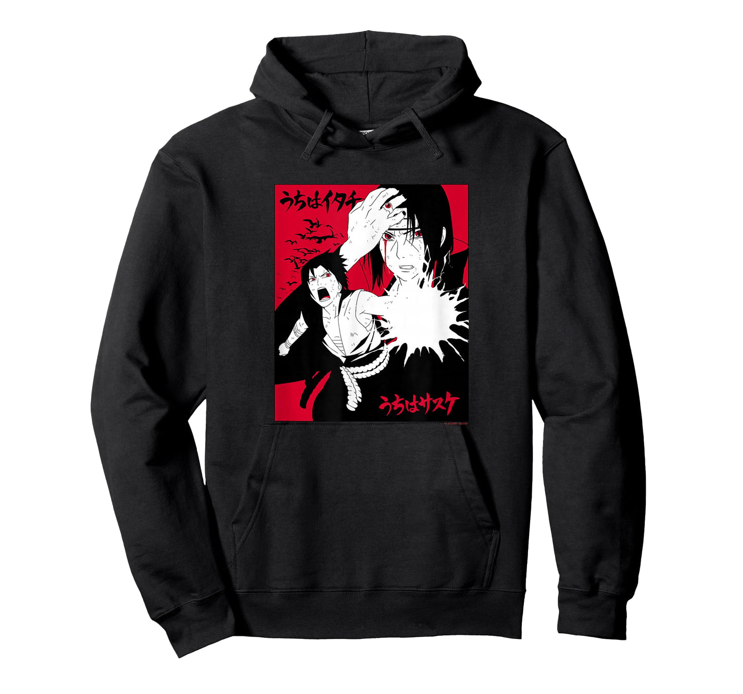 Naruto Shippuden Itachi & Sasuke with Kanji Animed T-Shirt