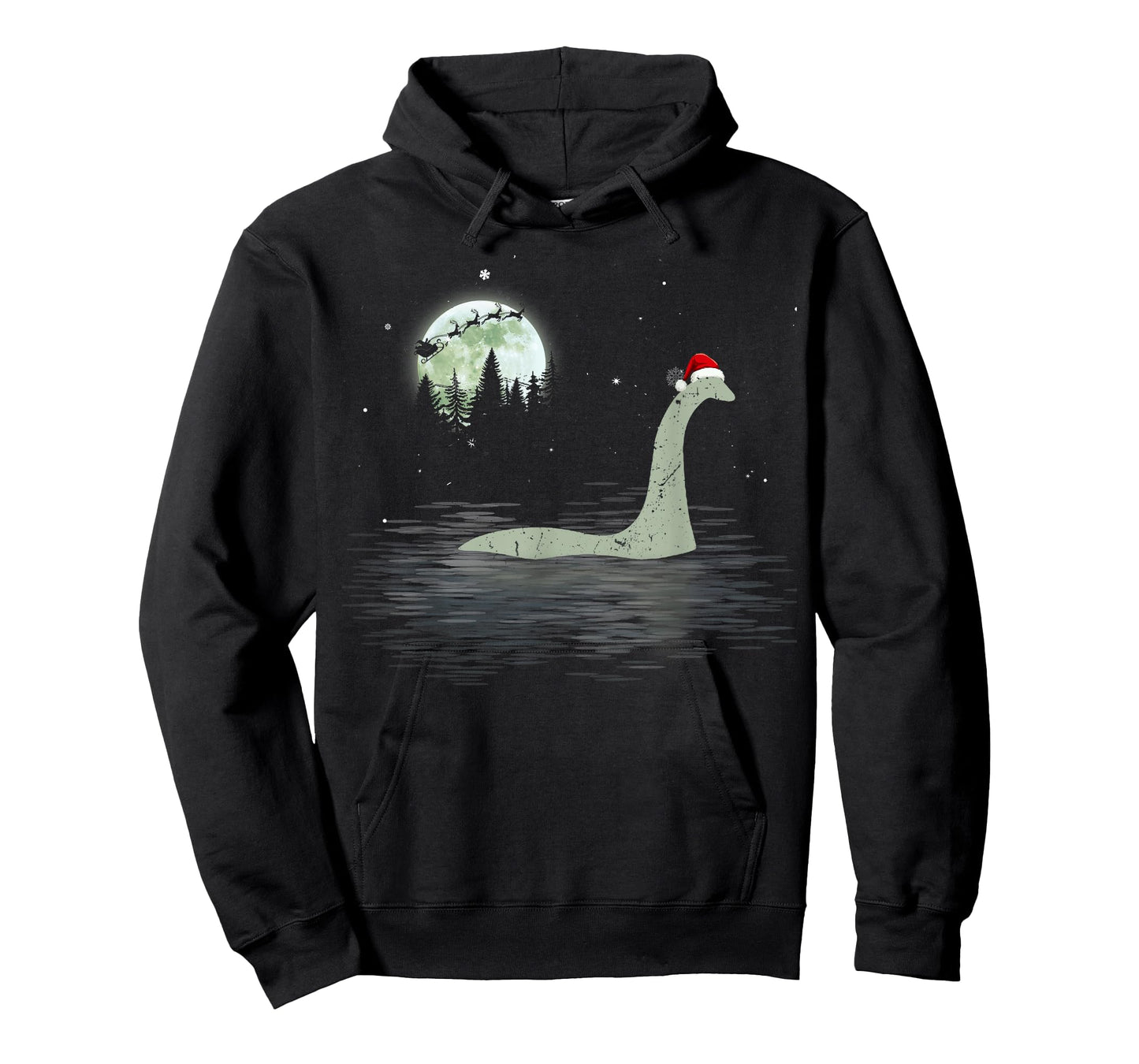Loch Ness Monster Christmas Santa Nessie Xmas Pajamas T-Shirt