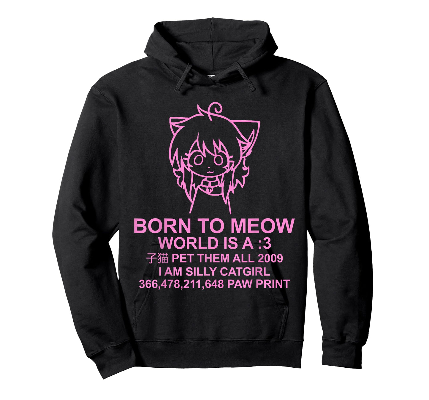 World Is A Meow - Funny Catgirl Anime Kawaii T-Shirt