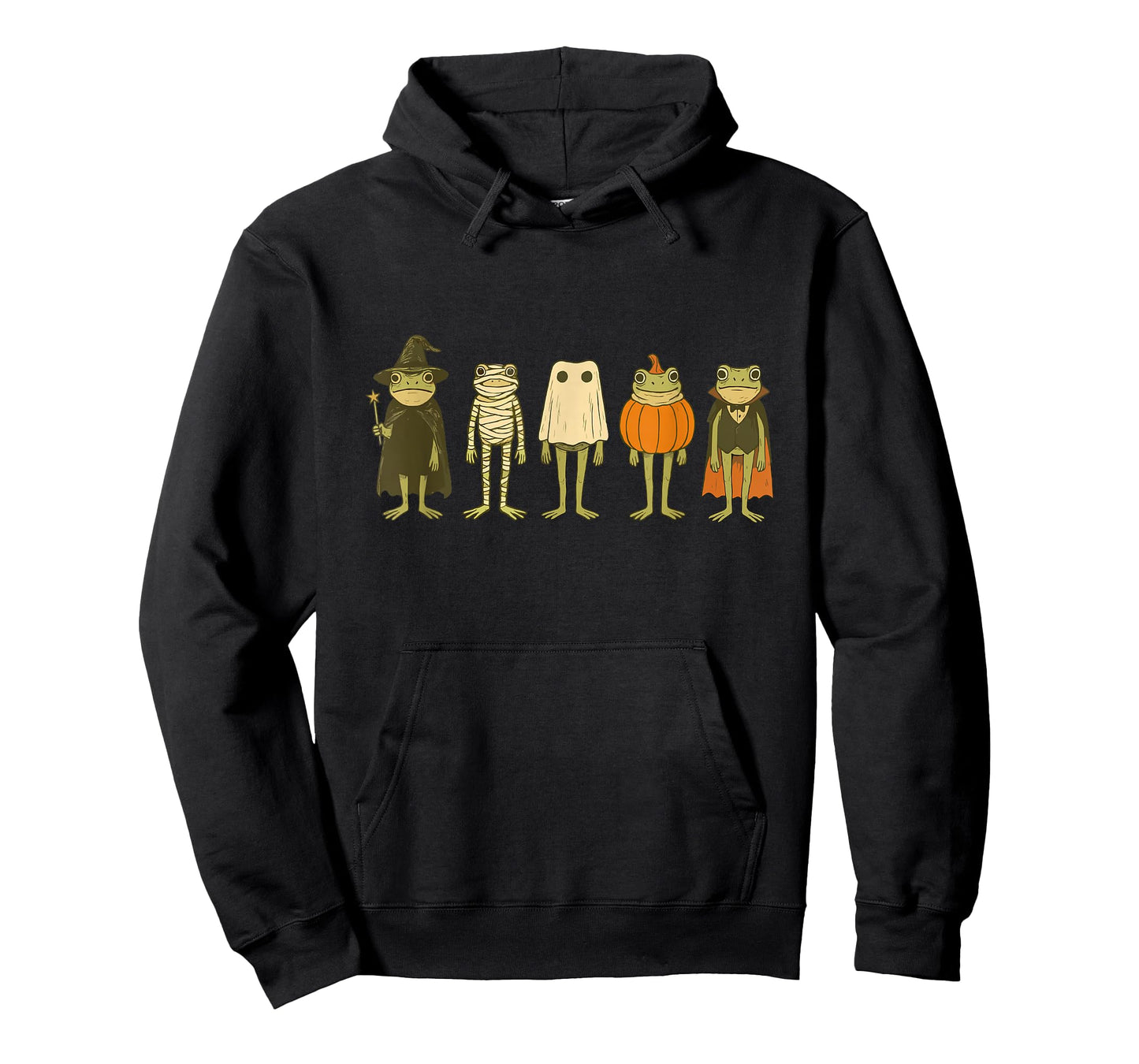 Cute Spooky Frog Halloween Frog Wizard Frog Witch Frog Meme T-Shirt