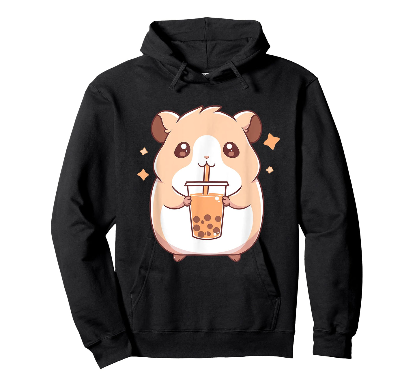 Kawaii Cute Hamster Drinking Boba Bubble Milk Tea T-Shirt