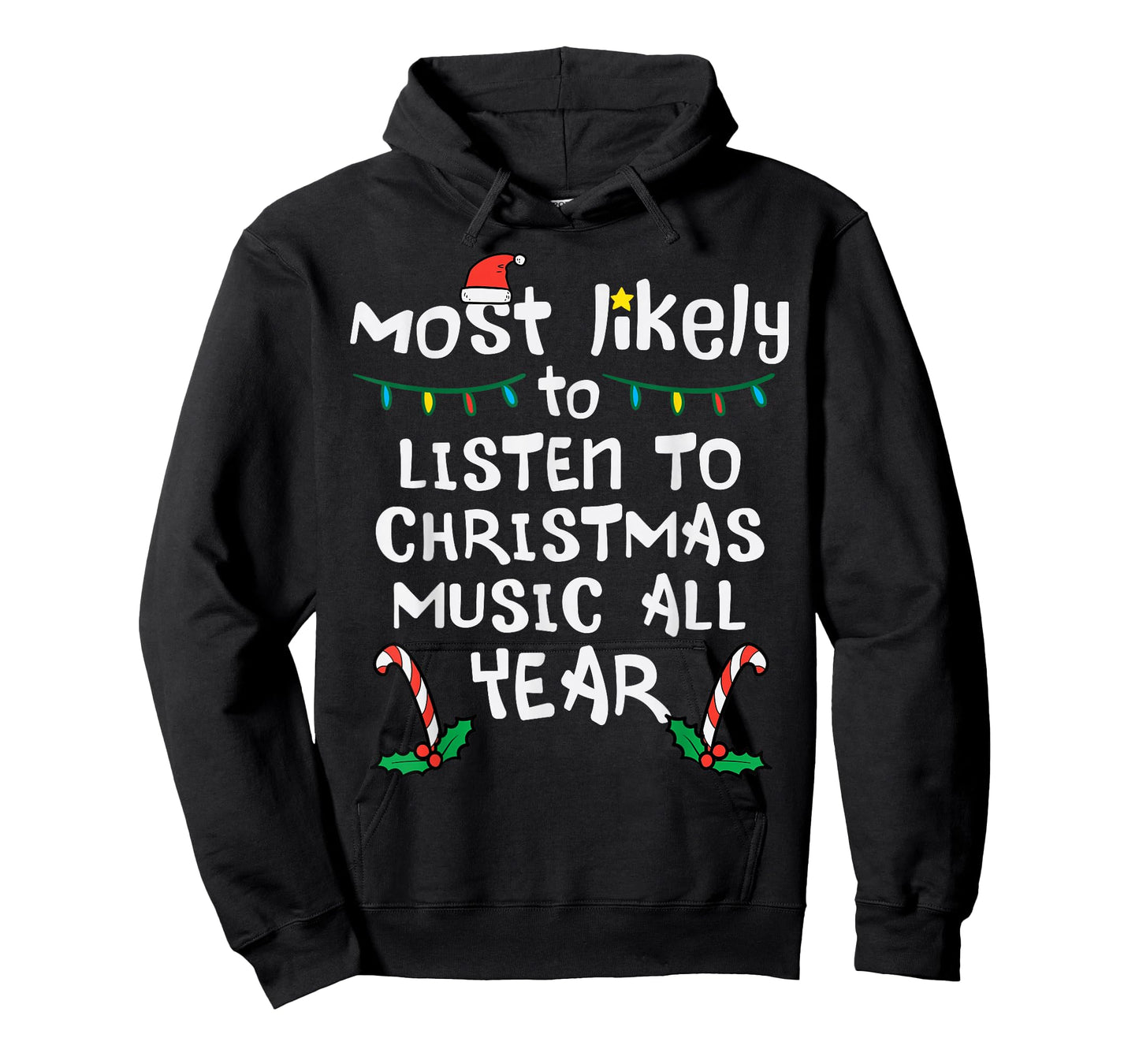 Most Likely To Lister Christmas Music Xmas Family Matching T-Shirt