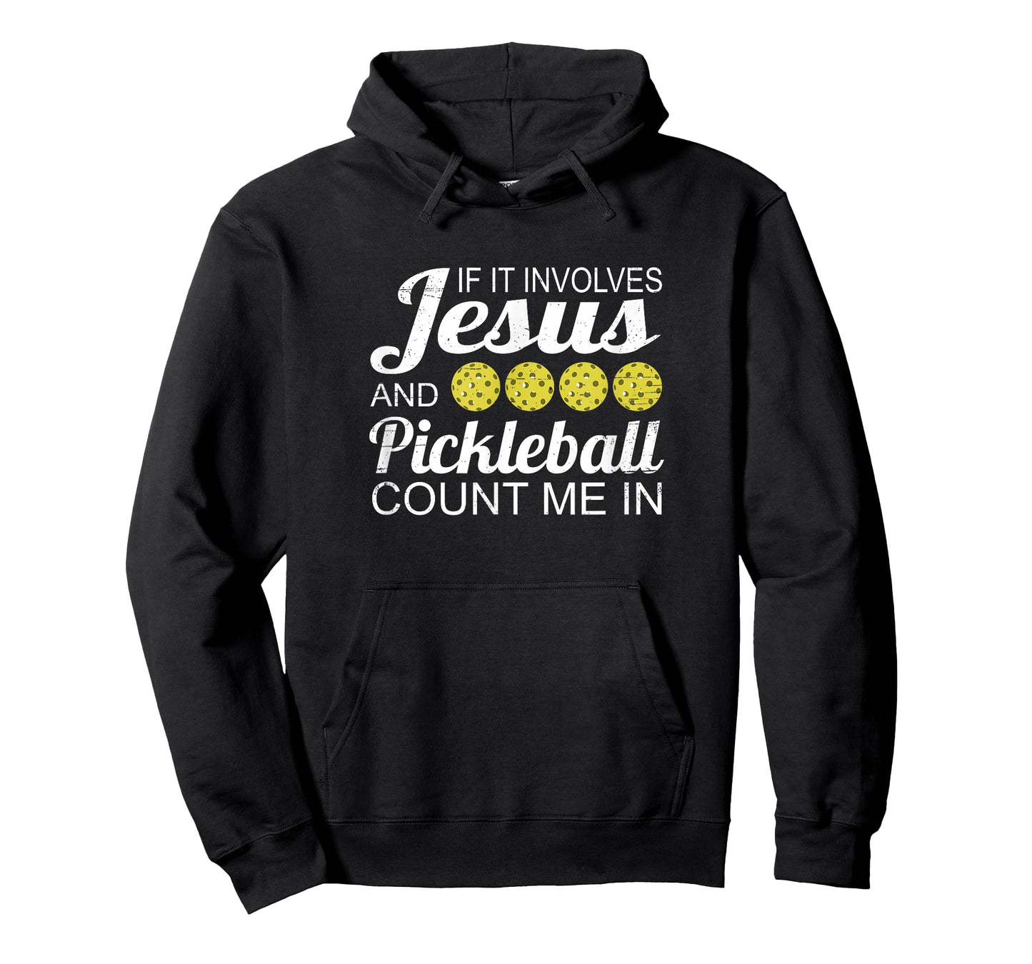 Distressed Jesus Pickleball Player Worship Church Graphic T-Shirt
