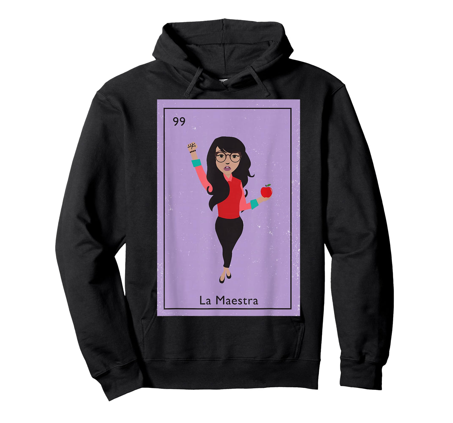 La Maestra Mexican Bingo Card Teacher Lottery Card T-Shirt