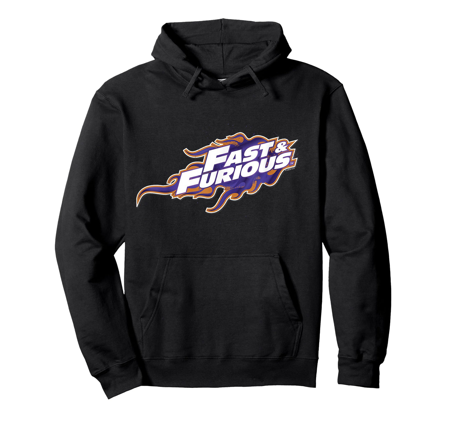 Fast & Furious Purple and Orange Flames Logo T-Shirt