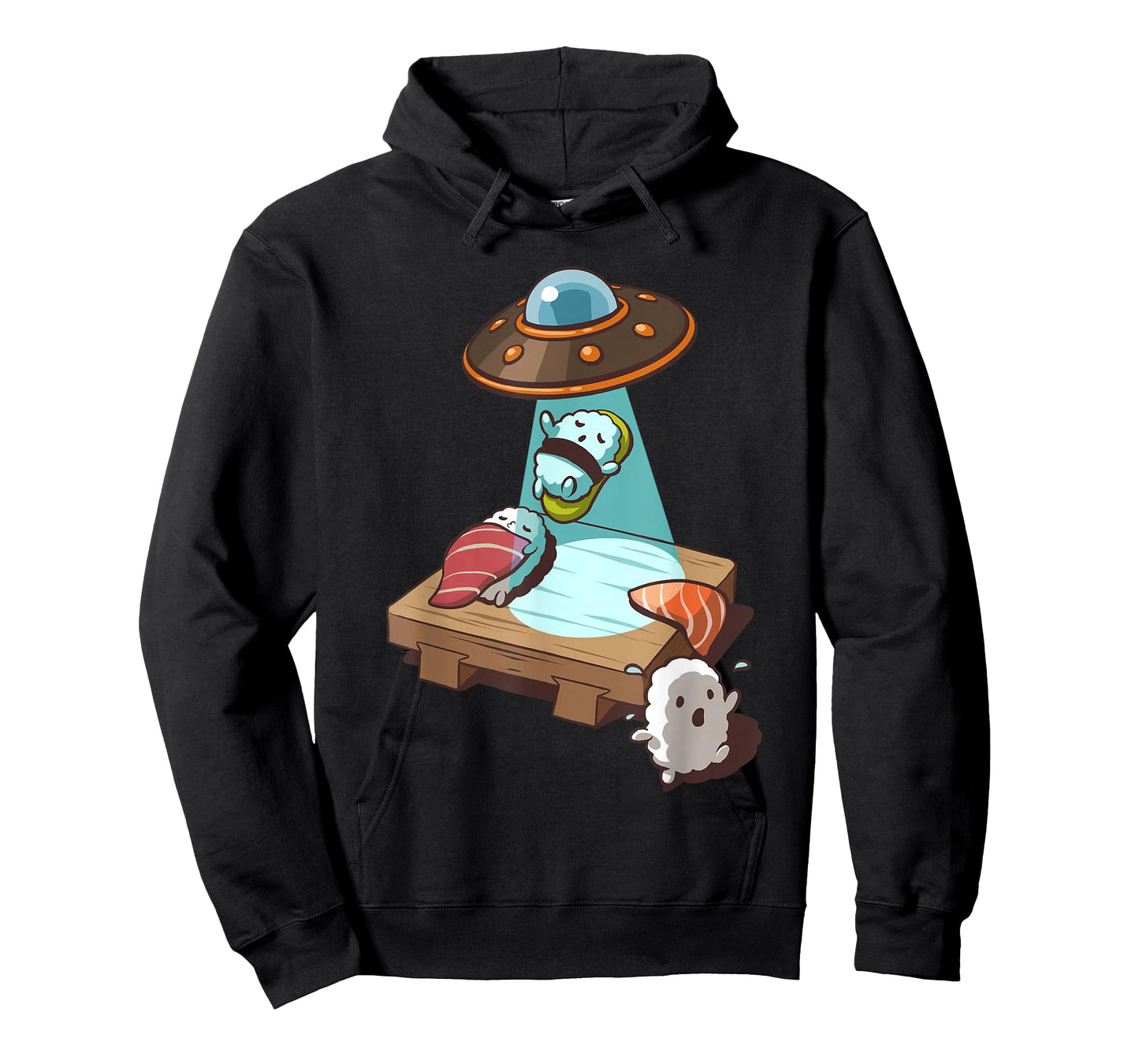 Sushi UFO Alien Abduction T-Shirt