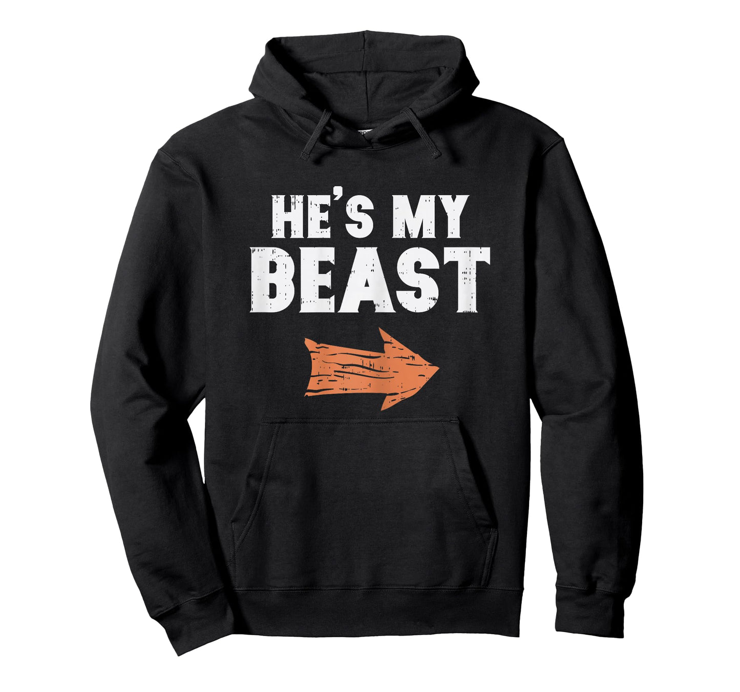 He's My Beast Matching Couple Halloween Costume Husband Wife T-Shirt