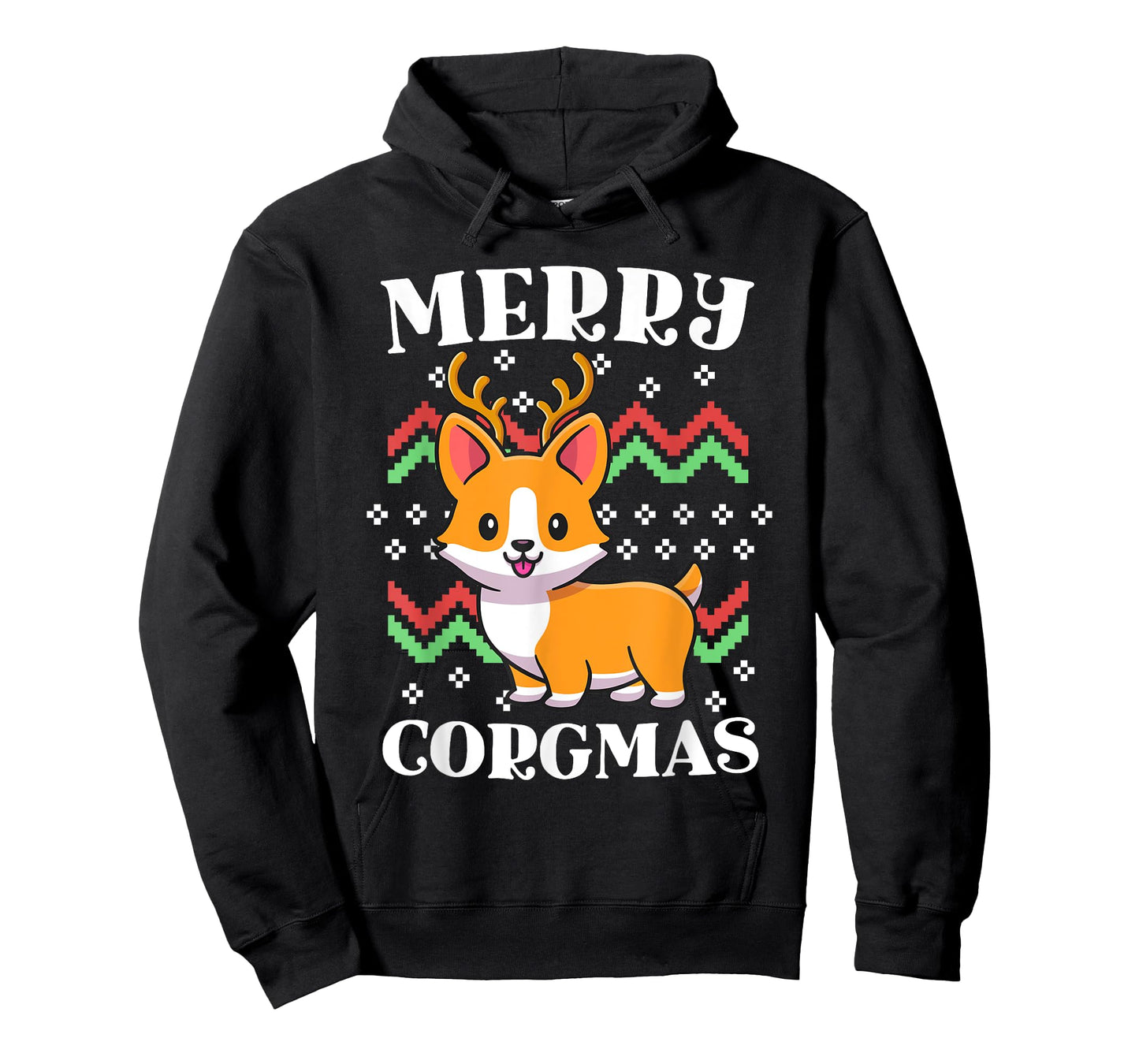 Merry Corgmas Kawaii Christmas Corgi Nerdy Ugly Christmas T-Shirt